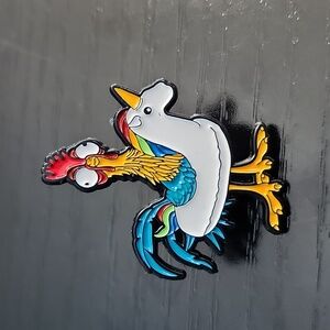 Disney's Moana Hei Hei with a Floatie Inspired Enamel Pin